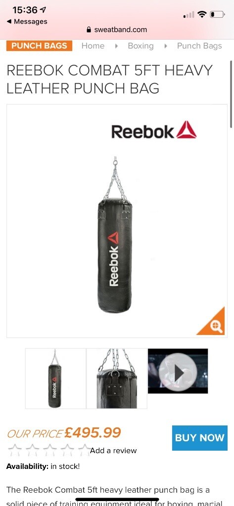 reebok freestanding punch bag review